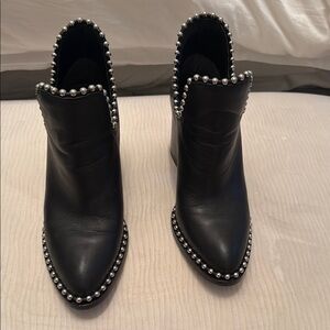 Elegant Black Studded Ankle Boots Alexander wang